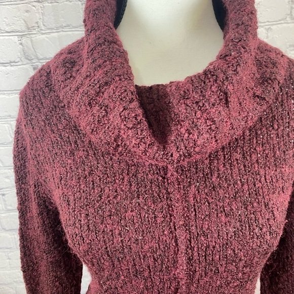 Calvin Klein Maroon Cowl Neck Sweater Dress size Small NWOT - Picture 2 of 11